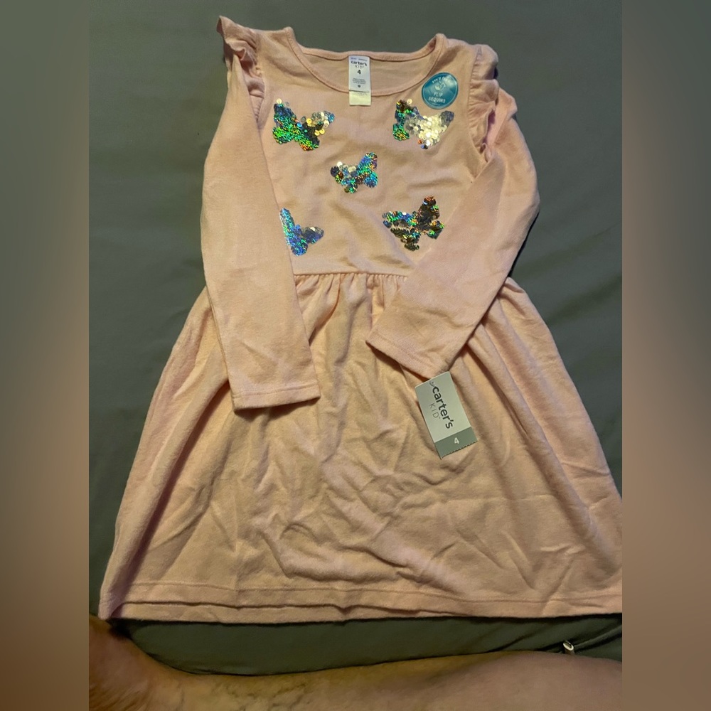 Carters Girls Sweater Dress Size 4